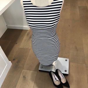 Nautical Striped Bodycon Dress